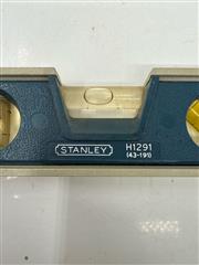 Stanley Torpedo Level 43-191 Blue & Gray H1291 Made in USA 9 inch Long Vintage